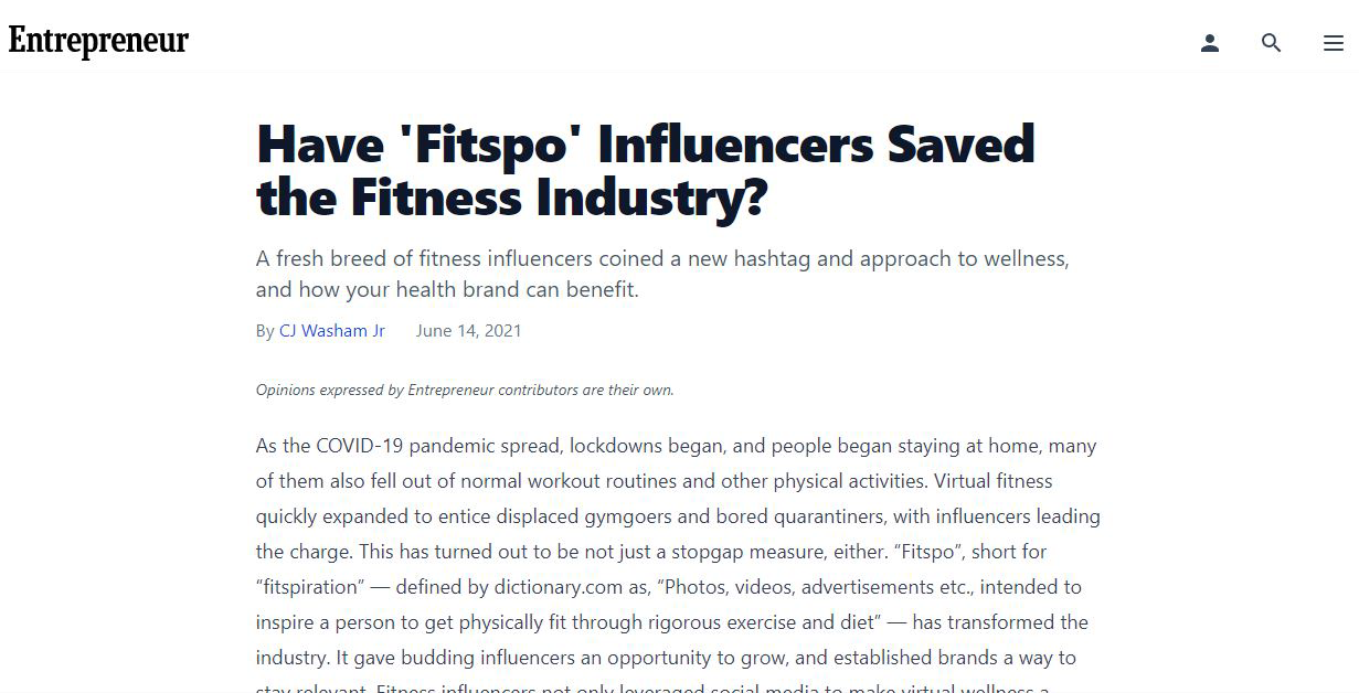 Have 'Fitspo' Influencers Saved The Fitness Industry?